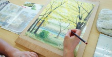 自由制作で風景画