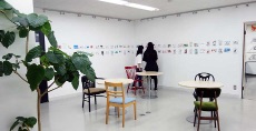 「絵手紙展」展示風景